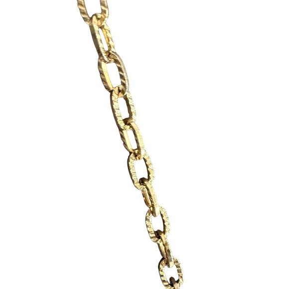 Harry Levine HL Vintage Gold Metal Frame Evening Bag With Chain Strap & Ornate C - Picture 6 of 9